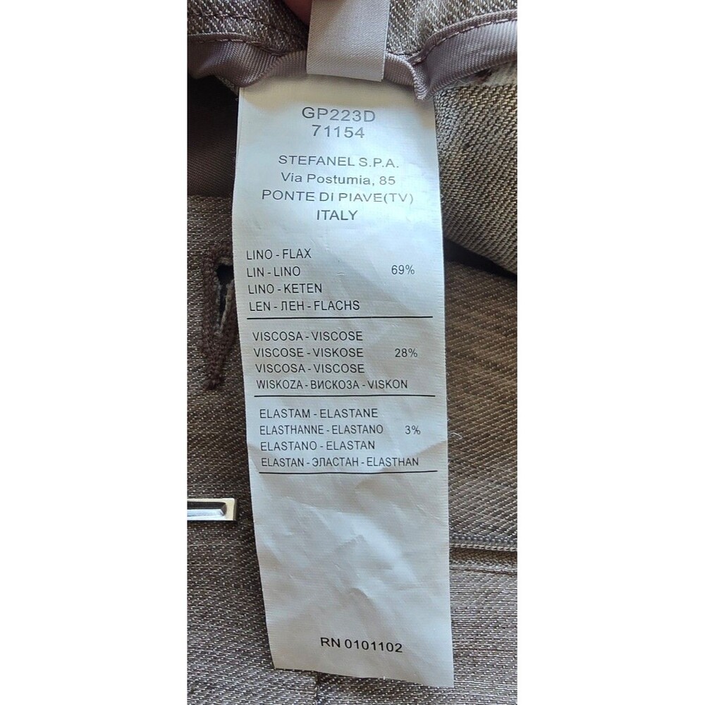 Stefanel brown‎ trouser pants women's size 4 (new) - Picture 11 of 11
